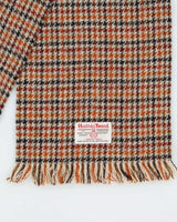 Vintage 1990s Harris Tweed Hand Woven Houndstooth Wool Scarf