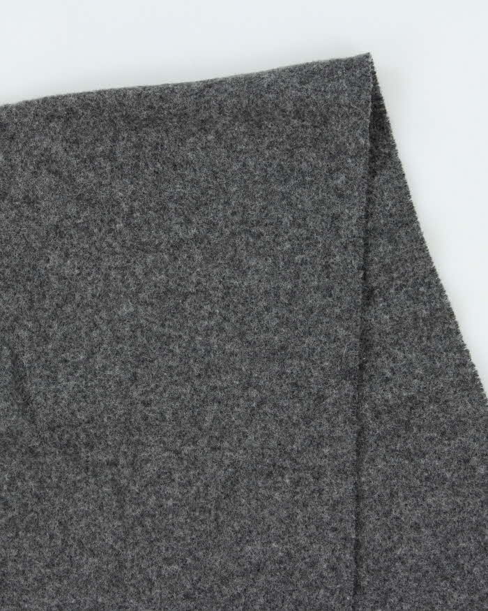 Vintage 00s Polo Ralph Lauren Lambswool Fringed Logo-Embroidered Scarf