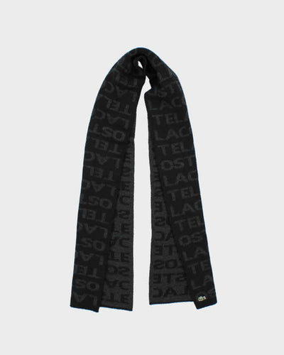 Vintage Y2K 00s Lacoste Wool Blend Spell Out Scarf
