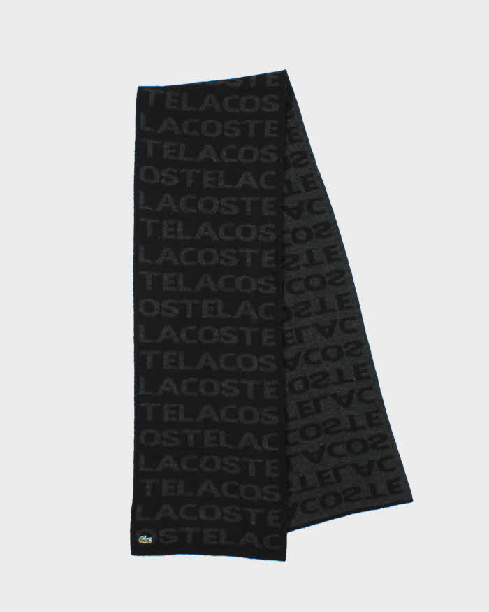Vintage Y2K 00s Lacoste Wool Blend Spell Out Scarf