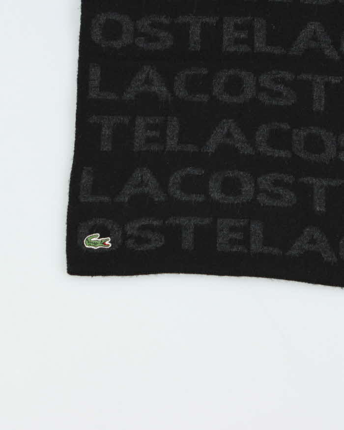 Vintage Y2K 00s Lacoste Wool Blend Spell Out Scarf