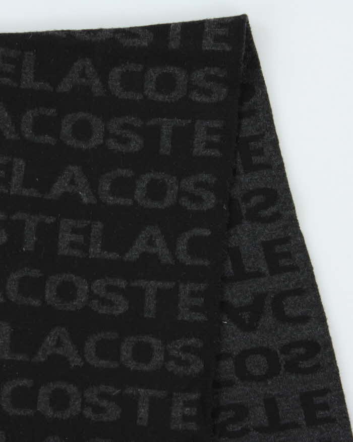 Vintage Y2K 00s Lacoste Wool Blend Spell Out Scarf