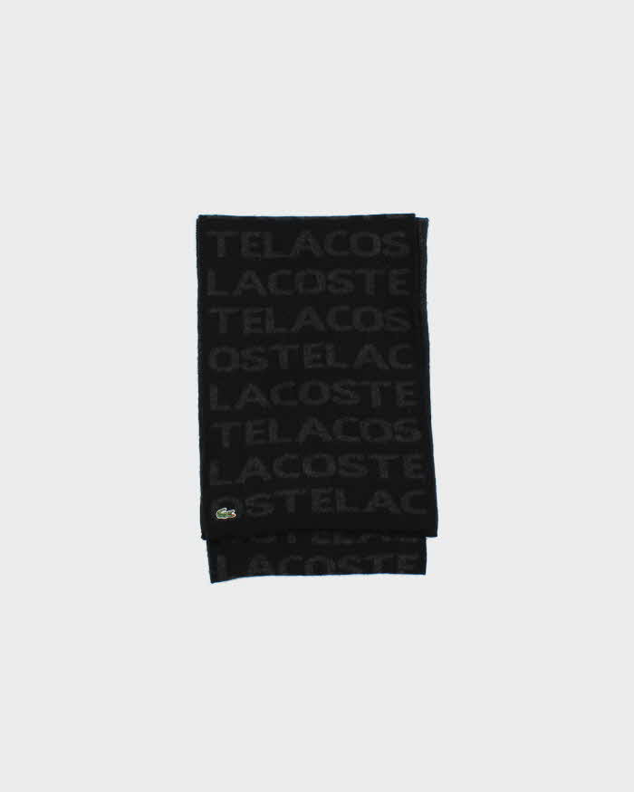 Vintage Y2K 00s Lacoste Wool Blend Spell Out Scarf