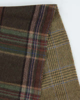 Vintage Polo Ralph Lauren Wool Blend Plaid Reversible Check Fringed Scarf