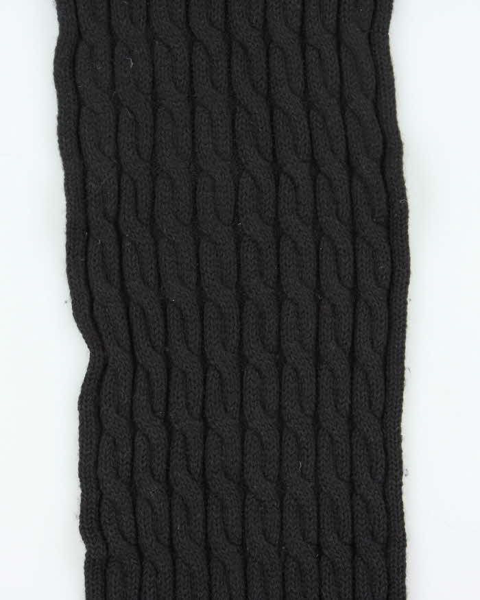 Vintage Y2K 00s Lacoste Baby Alpaca Wool Cable Knit Fringed Unisex Scarf