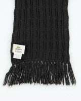 Vintage Y2K 00s Lacoste Baby Alpaca Wool Cable Knit Fringed Unisex Scarf