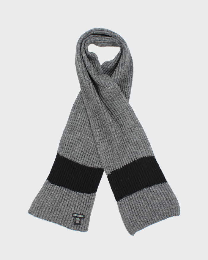 Vintage Hudson's Bay Ribbed Wool Blend Chunky Unisex Scarf