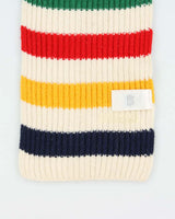 Vintage Hudson's Bay 'Stripes' Classic Wool Blend Ribbed Unisex Scarf