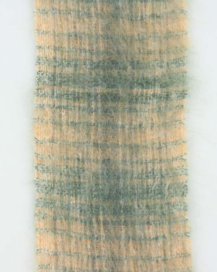 Vintage 1970s Eaton's Scottish Mohair &amp; Wool Blend Fringed Scarf