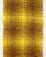 Vintage 1970s HBC The Bay Scottish Made Large Plaid Mohair &amp; Wool Blend Fringed Scarf