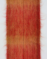 Vintage 1990s Calzeat Of Scotland Mohair Wool Blend Fringed Scarf