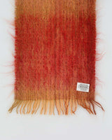 Vintage 1990s Calzeat Of Scotland Mohair Wool Blend Fringed Scarf