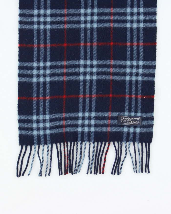 Vintage 90s Burberrys Wool Scarf