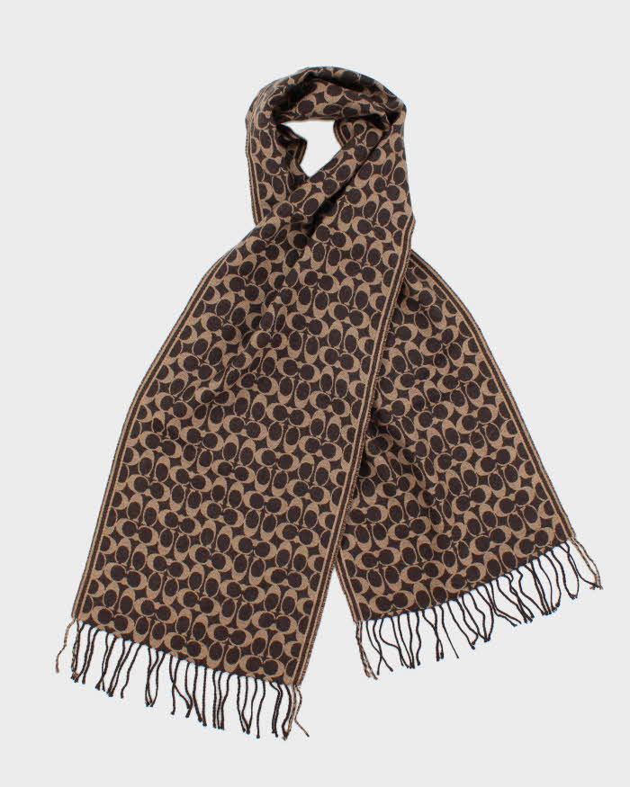 Vintage 00s Coach Wool Scarf