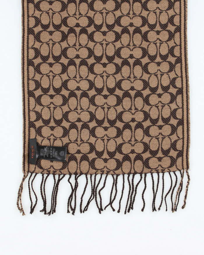 Vintage 00s Coach Wool Scarf