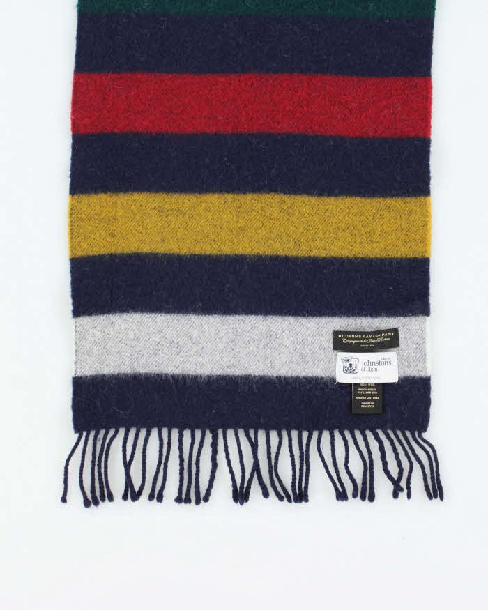 Vintage Hudson's Bay Company x Johnston's Of Elgin Wool Scarf