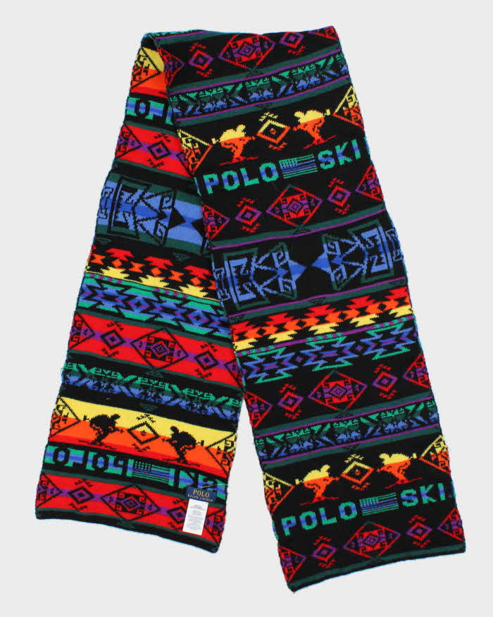 Vintage Ralph Lauren Polo Ski Wool Blend Scarf