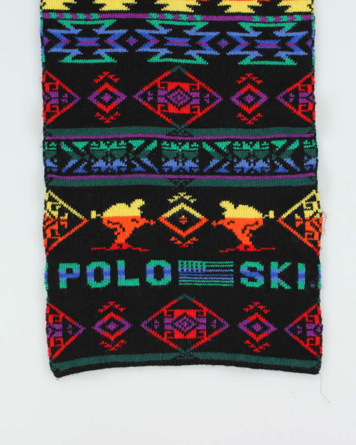 Vintage Ralph Lauren Polo Ski Wool Blend Scarf