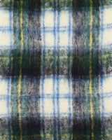 Vintage 60s Mohair &amp; Wool Checked Large Scarf
