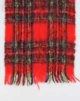 Vintage Glentana Mohair &amp; Wool Tartan Large Scarf