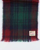 Vintage Glentana Mohair &amp; Wool Check Large Scarf