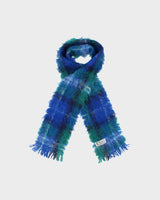 Vintage Glentana Mohair &amp; Wool Check Scarf