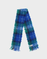 Vintage Glentana Mohair &amp; Wool Check Scarf