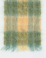 Vintage 60s Andrew Stewart Mohair &amp; Wool Check Scarf