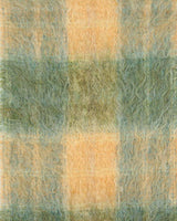 Vintage 60s Andrew Stewart Mohair &amp; Wool Check Scarf