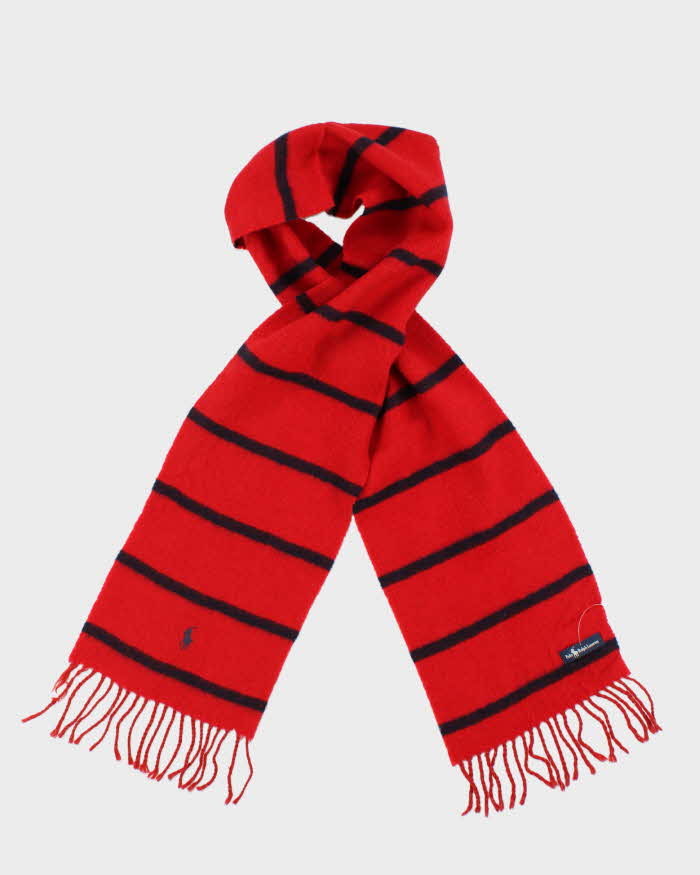 Vintage Ralph Lauren Stripe Wool Scarf