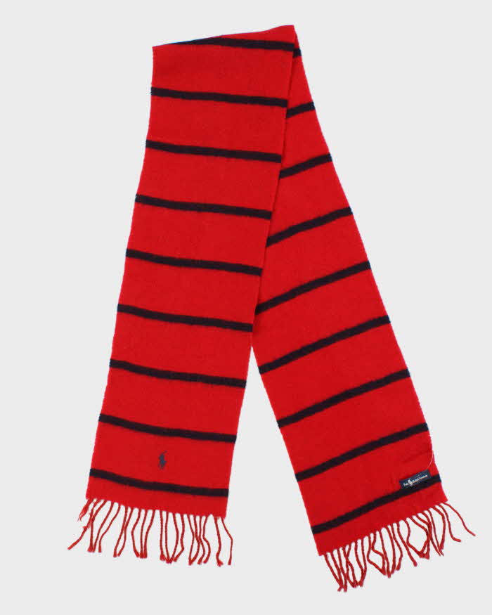 Vintage Ralph Lauren Stripe Wool Scarf