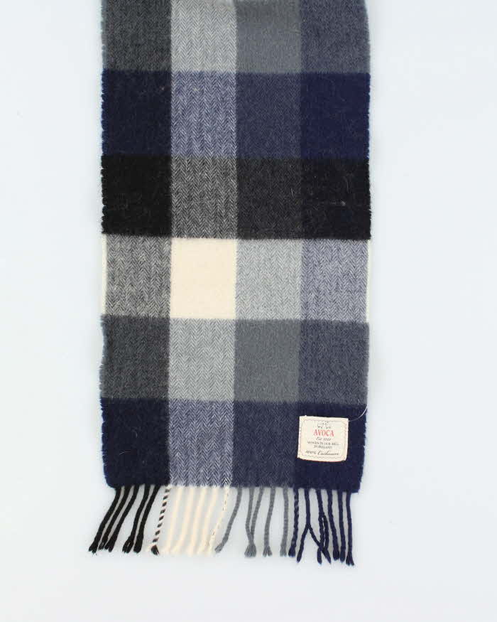 Vintage Avoca Cashmere Check Scarf