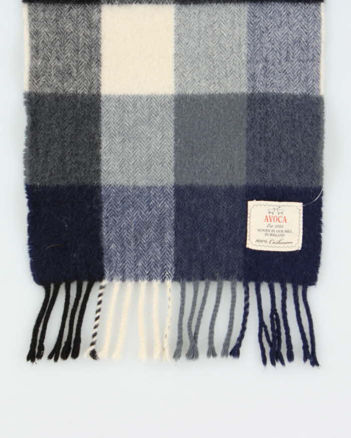 Vintage Avoca Cashmere Check Scarf