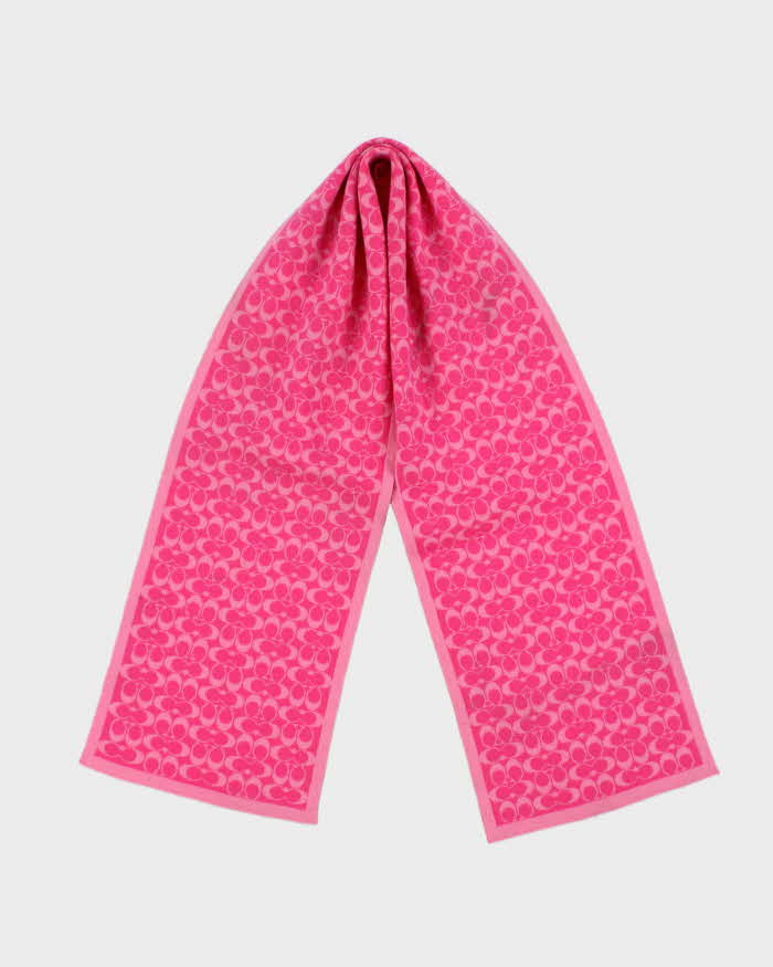 Vintage Y2k 00s Coach Merino Wool Scarf