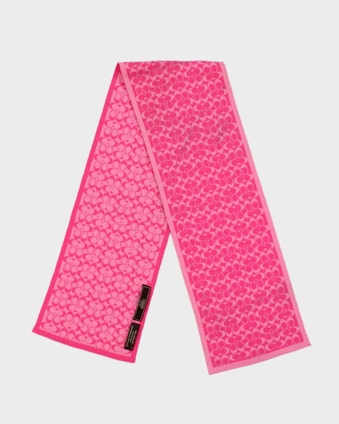 Vintage Y2k 00s Coach Merino Wool Scarf