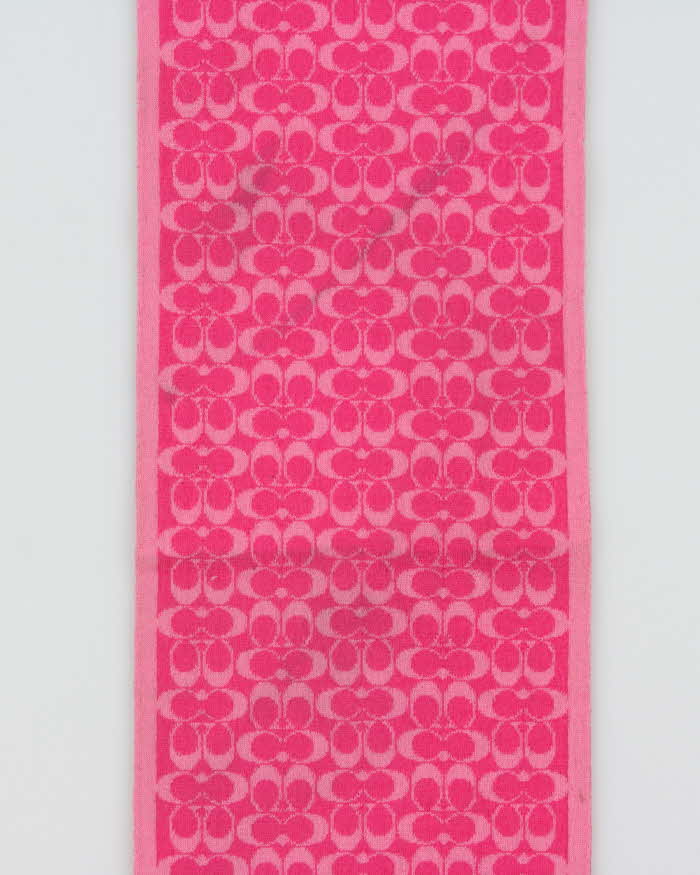 Vintage Y2k 00s Coach Merino Wool Scarf