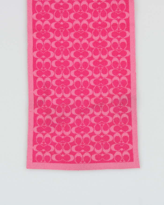 Vintage Y2k 00s Coach Merino Wool Scarf