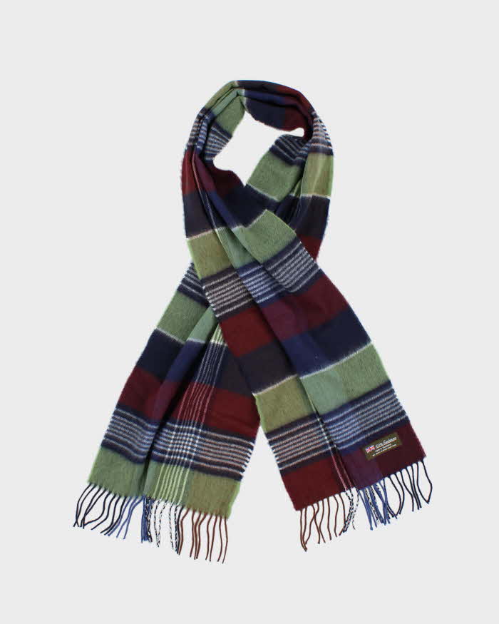 Vintage Checked Cashmere Scarf