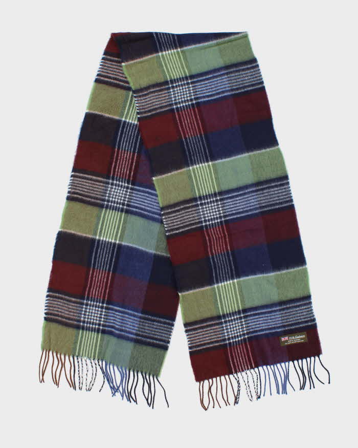 Vintage Checked Cashmere Scarf