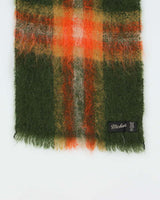 Vintage 1980s Mohair Wool Plaid Scarf