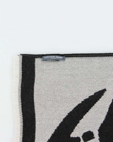 Vintage Y2K 00s Alexander Mcqueen Wool Skull Scarf