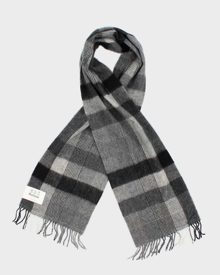 DSWT Barbour Thursby Check Fringed Lambswool Scarf