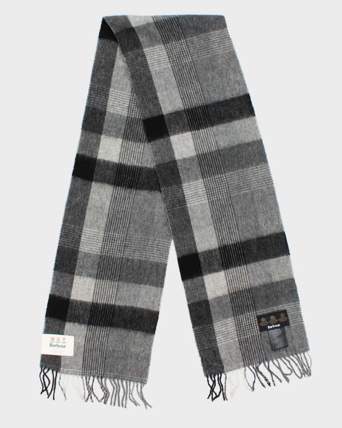 DSWT Barbour Thursby Check Fringed Lambswool Scarf