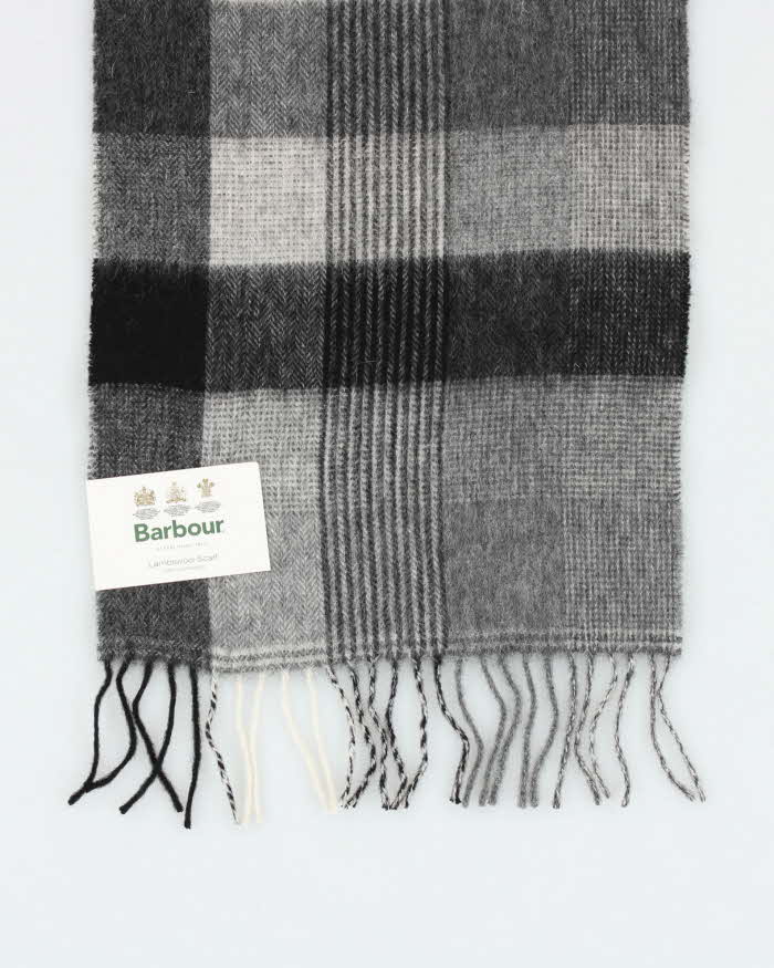 DSWT Barbour Thursby Check Fringed Lambswool Scarf