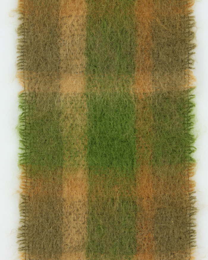 Vintage 1990s Cushendale Made In Ireland Mohair Tartan Scarf
