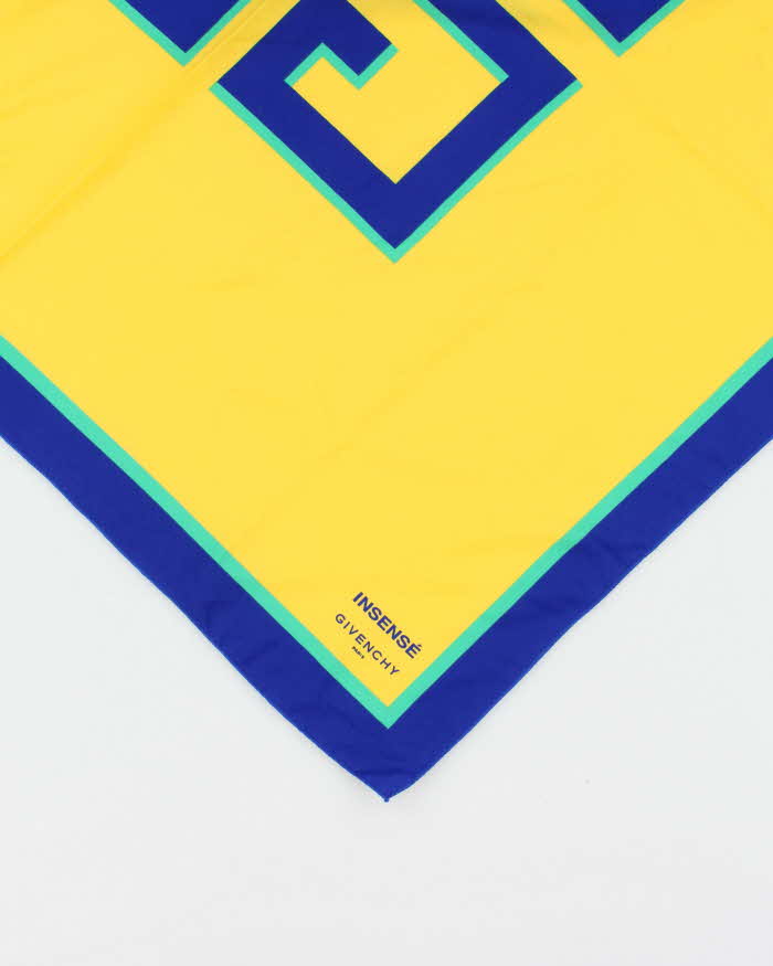 Vintage 1980s Givenchy Insense Crepe Logo Scarf