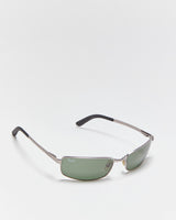 Vintage Ray-Ban Gunmetal Slim Wrap Sunglasses
