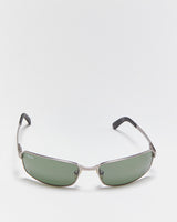 Vintage Ray-Ban Gunmetal Slim Wrap Sunglasses