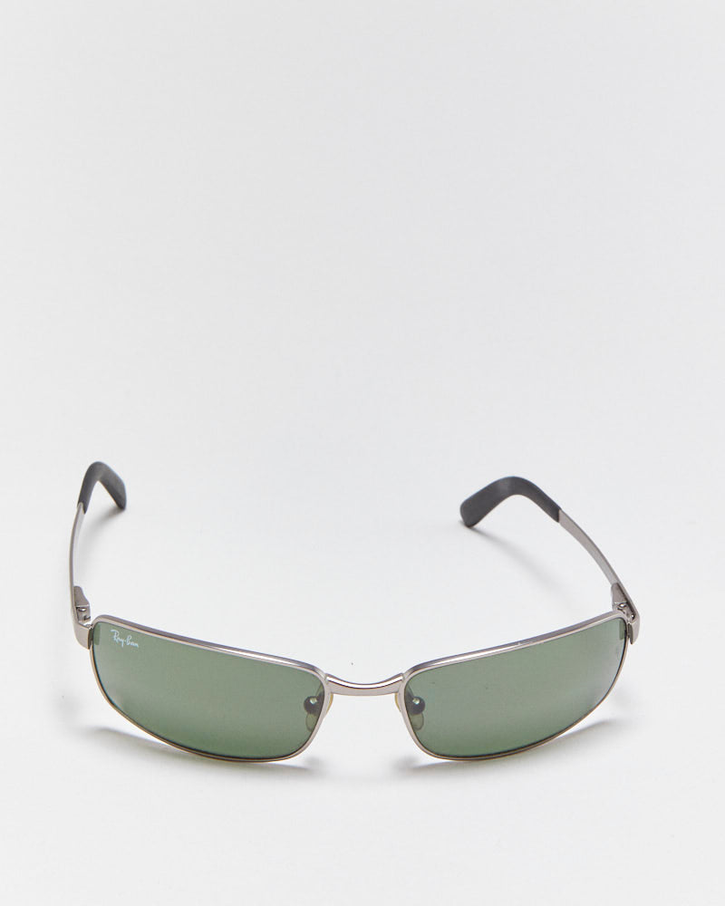 Vintage Ray-Ban Gunmetal Slim Wrap Sunglasses