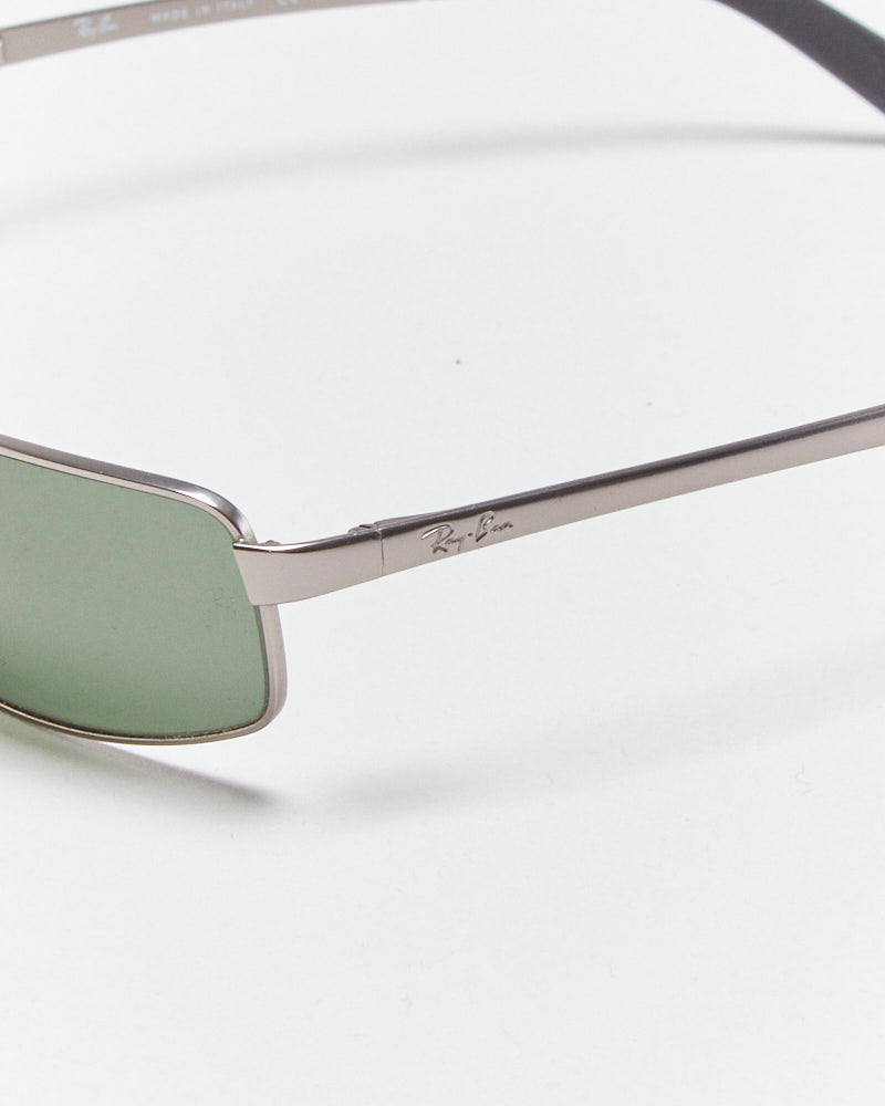 Vintage Ray-Ban Gunmetal Slim Wrap Sunglasses